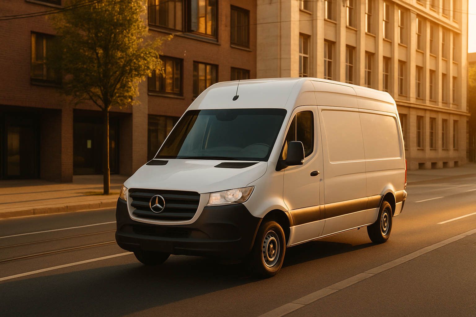 Beiladung Essen Express 24h Transporter unterwegs